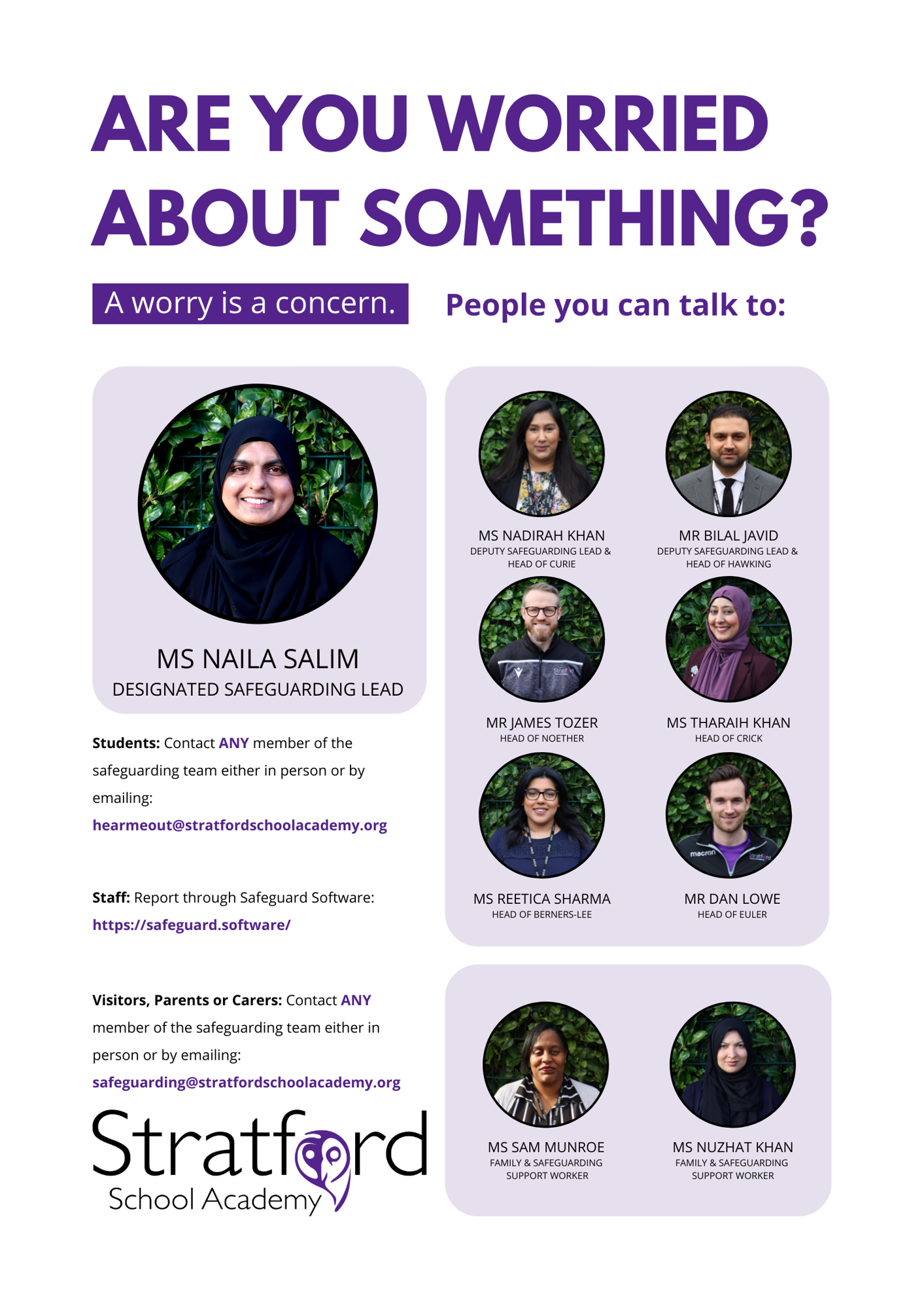 Safeguarding team poster are you worried about something 18032022 zha