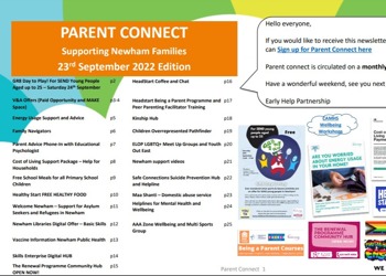 Parent Connect - Supporting Newham Families - 23rd September...
